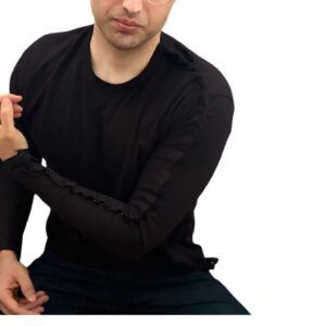 Camisola de manga comprida com abertura lateral